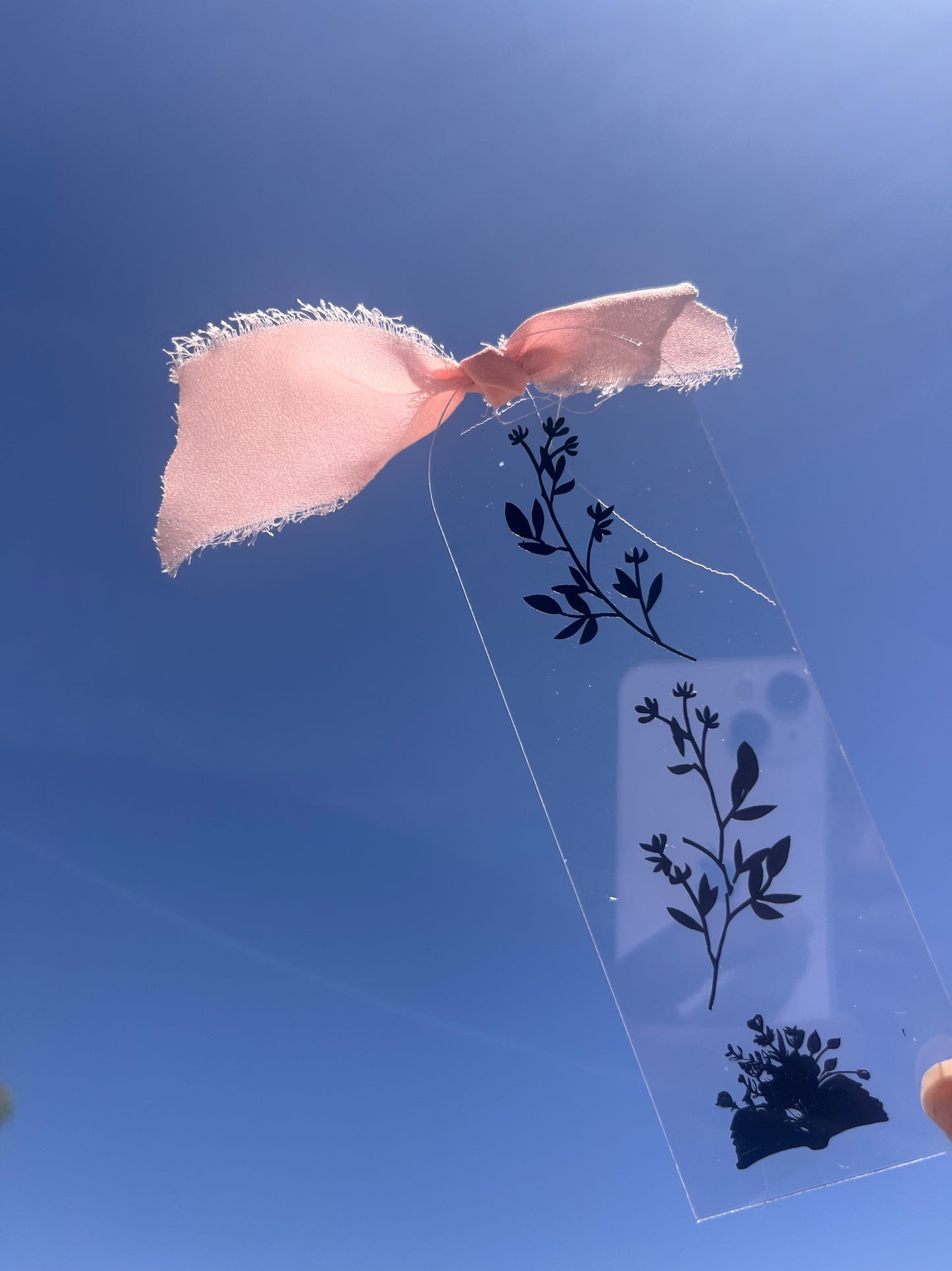 Floral Oasis Acrylic Bookmark