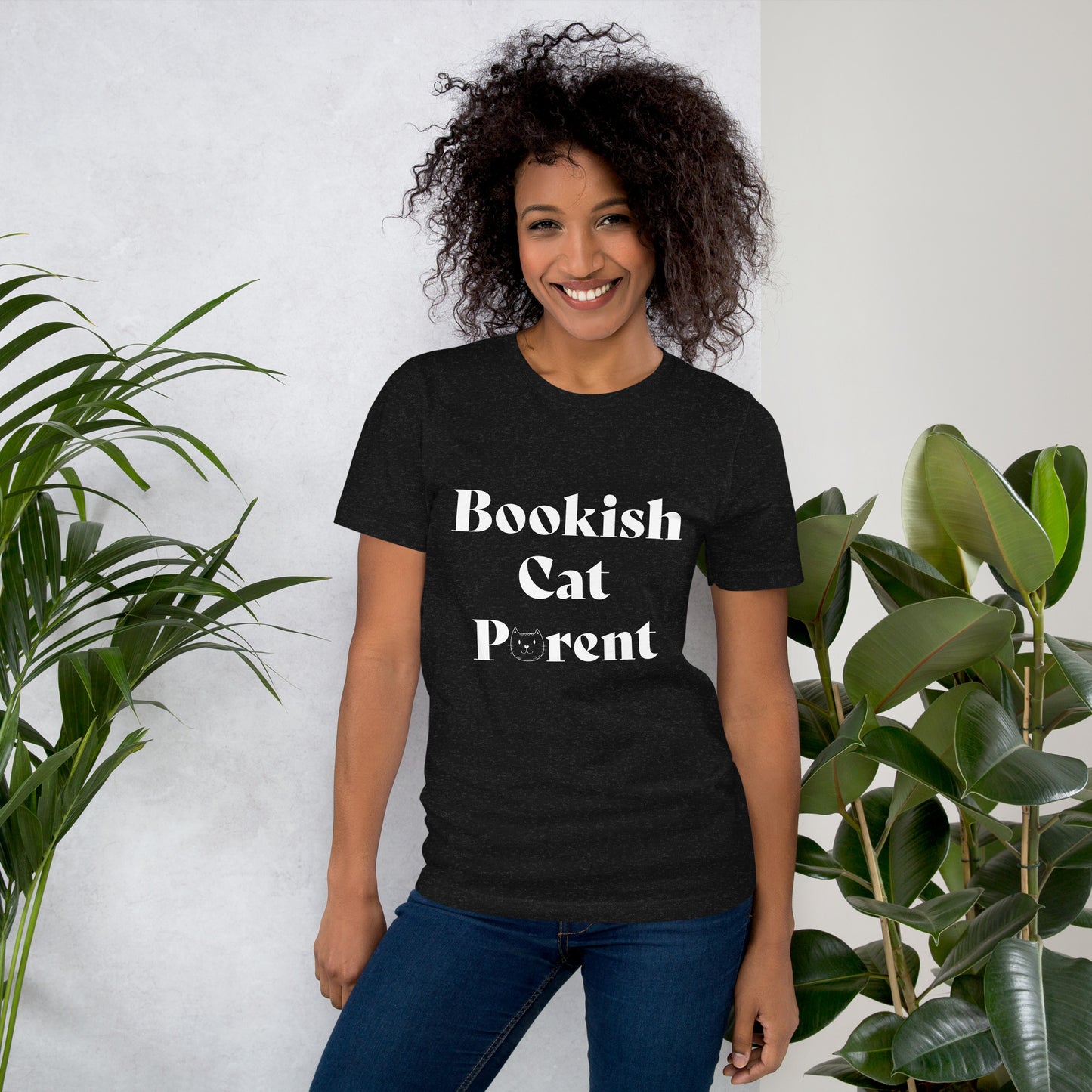 Bookish Cat Parent Unisex t-shirt